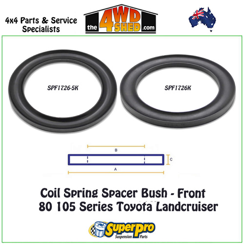 Front Coil Spring Spacer Bush Kit Toyota 80 105 Series Landcruiser