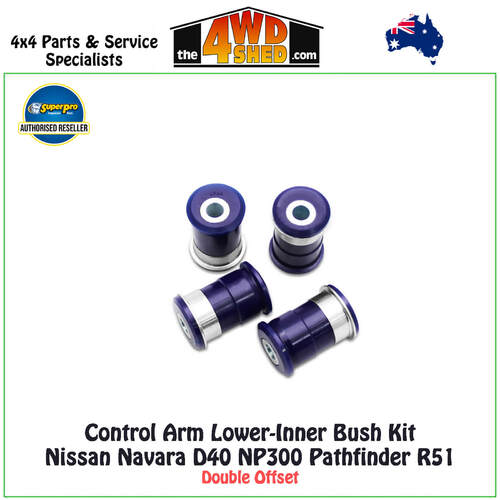 Control Arm Lower-Inner Bush Kit Double Offset Nissan Navara D40 NP300 Pathfinder R51