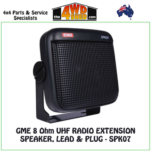GME 8 Ohm 2 Watt UHF Extension Speaker, Lead & Plug