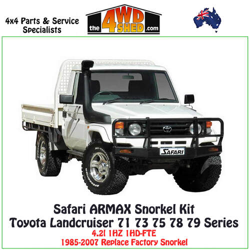 Safari ARMAX Snorkel Toyota Landcruiser 71 73 75 78 79 Series 4.2L Diesel 1/1985-3/2007 