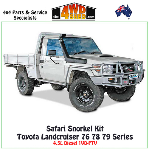 Safari V-Spec Snorkel Toyota Landcruiser 76 78 79 Series 4.5l Diesel  03/2007-2023