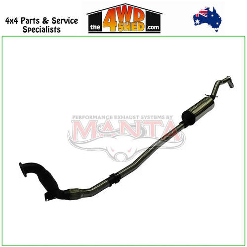 Ford Ranger PX Dual Cab 3.2L CRD NON-DPF 3 inch Exhaust With Cat