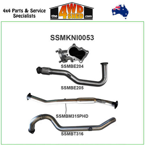 Nissan Patrol GU UTE 4.2L Turbo Diesel 3 inch Exhaust with Centre Hotdog