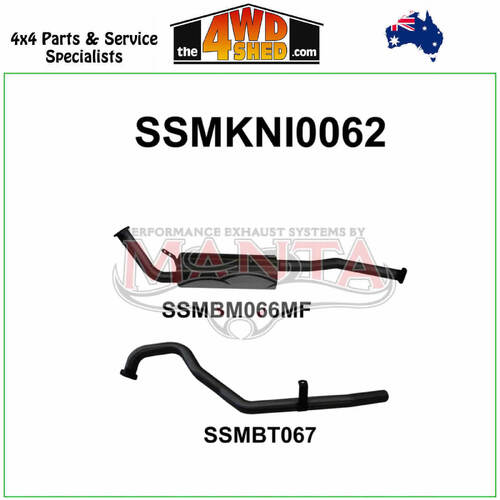 Nissan Patrol GQ 4.2L TD42 Diesel TB42 Petrol Wagon & Ute 2.5 inch Exhaust Off OE Engine Pipe