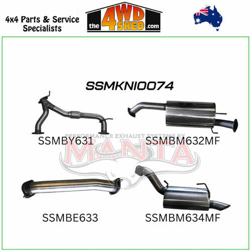 Nissan Patrol Y62 V8 5.6L 3 inch Exhaust Catback With Muffler