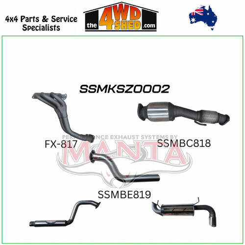 Suzuki Jimny 1.5L Petrol - Extractor & Cat with Centre Hotdog and Rear Muffler (Manual)
