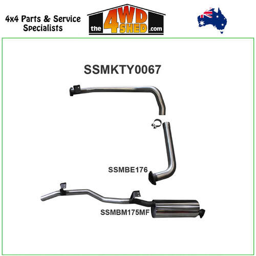 75 78 Series Toyota Landcruiser HZJ 4.2L 1HZ Diesel 2.5 inch Exhaust Off Extractors