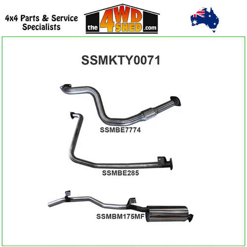 79 Series Toyota Landcruiser HZJ79 4.2L 1HZ Diesel 2.5 inch Exhaust Off Manifold