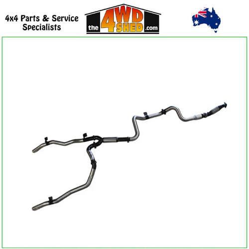 79 Series Toyota Landcruiser VDJ 4.5L V8 Turbo Diesel Single Cab 2007-2016 3 inch Exhaust Twin With Cat With Hotdog