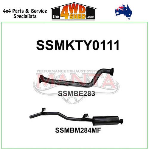75 Series Toyota Landcruiser HJ75 4.0L 2H Diesel 2.5 inch Exhaust Off OE Engine Pipe