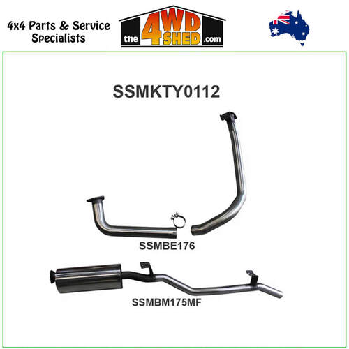 75 78 Series Toyota Landcruiser FZJ75, FZJ78 4.5L 1FZ Petrol 2.5 inch Exhaust Off Extractors