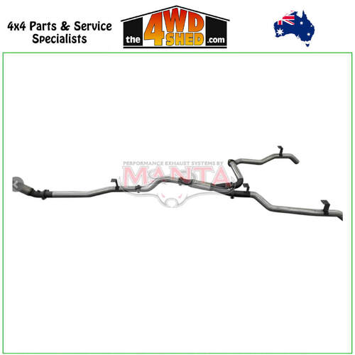 79 Series Toyota Landcruiser VDJ 4.5L 1VD V8 Turbo Diesel 2016-2024 3 inch Exhaust NO Cat, With Hotdog DPF