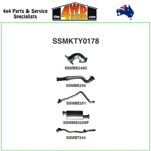 79 Series Toyota Landcruiser HZJ 4.2L 1HZ 6 cyl Turbo Diesel 3 inch Exhaust with CT26 Turbo Fitted