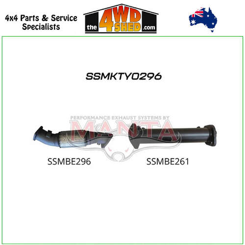 79 Series Toyota Landcruiser VDJ 4.5L 1VD V8 Turbo Diesel 2016-2024 3 inch Exhaust No CAT DPF Replacement