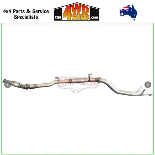 76 Series Toyota Landcruiser 4.5L 1VD V8 Turbo Diesel 2016-On 4 inch Exhaust Turbo Back with Cat & Muffler DPF