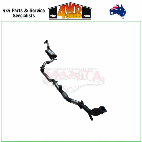 79 Series Toyota Landcruiser Ute GDJ79 2.8l TD 3 inch Exhaust Turbo Back With Cat & With Muffler