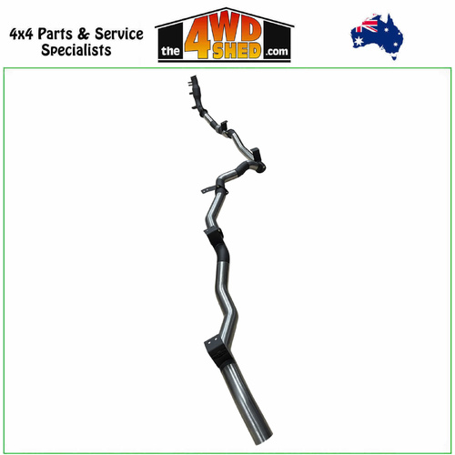 79 Series Toyota Landcruiser Ute GDJ79 2.8l TD 3 inch Exhaust Turbo Back Without Cat & Without Muffler
