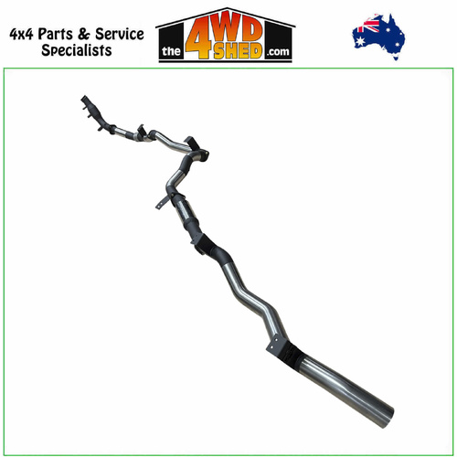 79 Series Toyota Landcruiser Ute GDJ79 2.8l TD 3 inch Exhaust Turbo Back Without Cat & With Hotdog