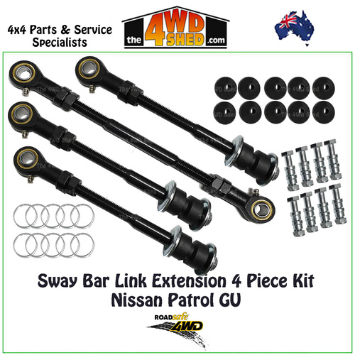 Sway Bar Extension 4 Piece Kit Nissan Patrol GU