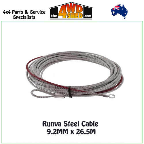 Steel Winch Cable 9.2MM x 26.5M