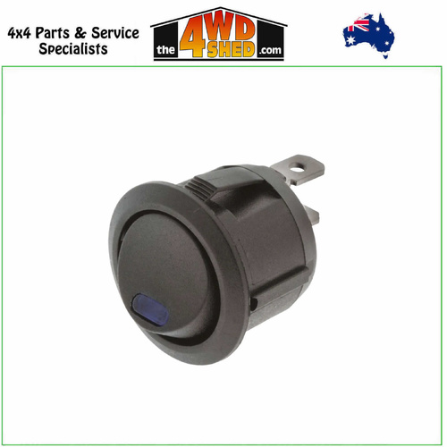 Round Rocker Switch ON/OFF 12/24V 20amp Blue Illumination