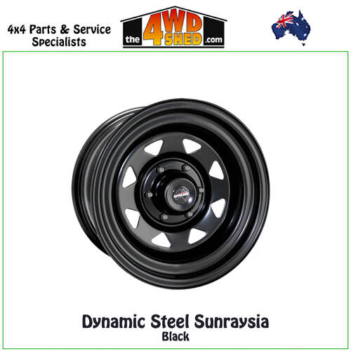 Dynamic Steel Sunraysia Black - 17" Rim Size