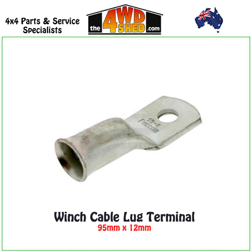 Winch Cable Lug Terminal 95mm x 12mm