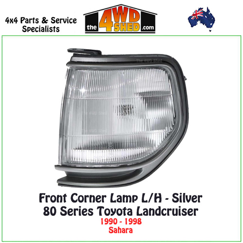 Front Corner Lamp Landcruiser 80 Series Sahara LH - Silver