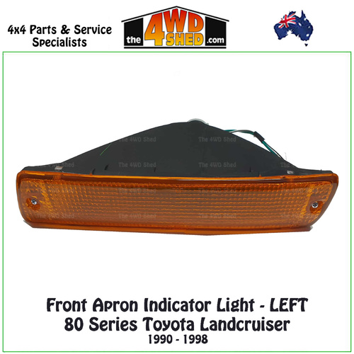 Landcruiser 80 Series Front Apron Orange Indicator Light - Left