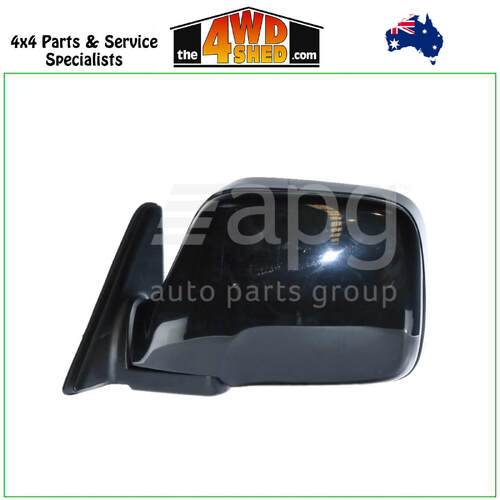 Manual Black Door Mirror Toyota 80 Series Landcruiser - Left
