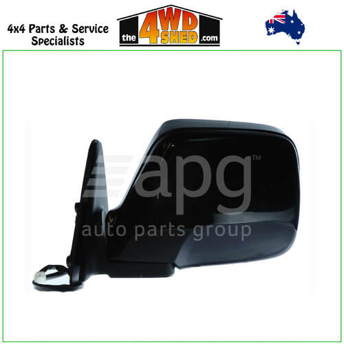 Electric Black Door Mirror Toyota 80 Series Landcruiser - Left