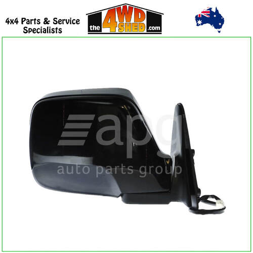 Electric Black Door Mirror Toyota 80 Series Landcruiser - Right