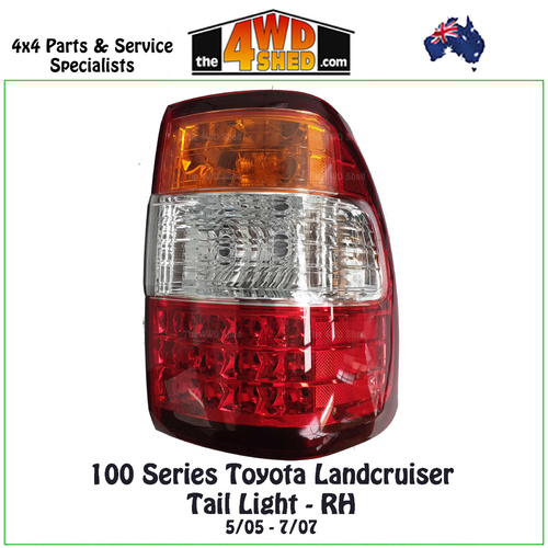 100 105 Series Toyota Landcruiser Tail Light 5/05-7/07 - Right