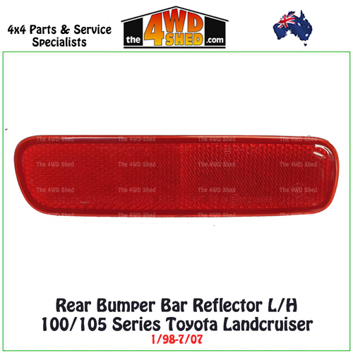 Rear Bumper Bar Reflector 100/105 Series Toyota Landcruiser