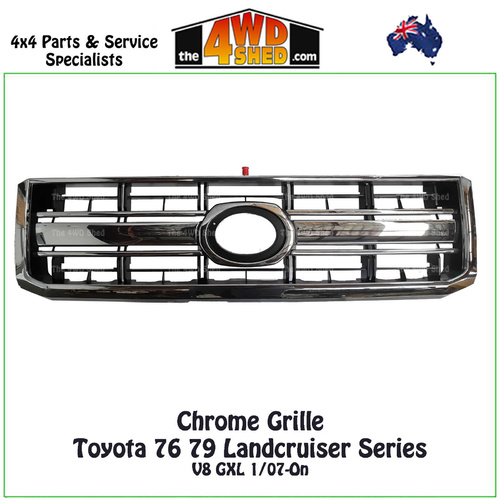 Chrome Grille 76 78 79 Series Toyota Landcruiser VDJ 1/2007-2022