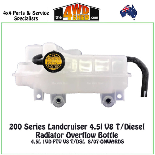 200 Series Landcruiser 4.5l V8 Diesel Radiator Overflow Bottle