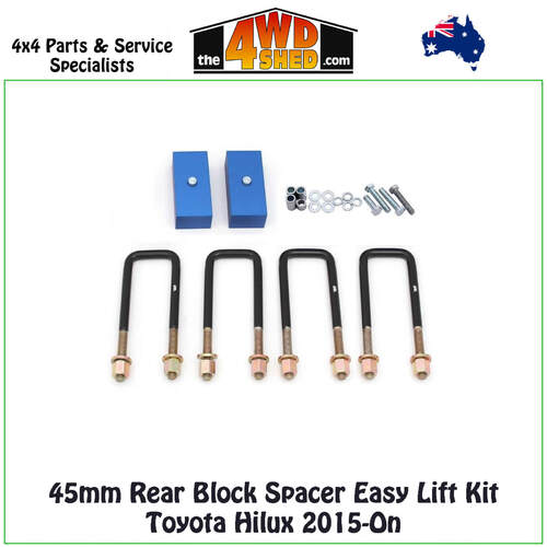 45mm Rear Block Spacer Easy Lift Kit Toyota Hilux 2015-On