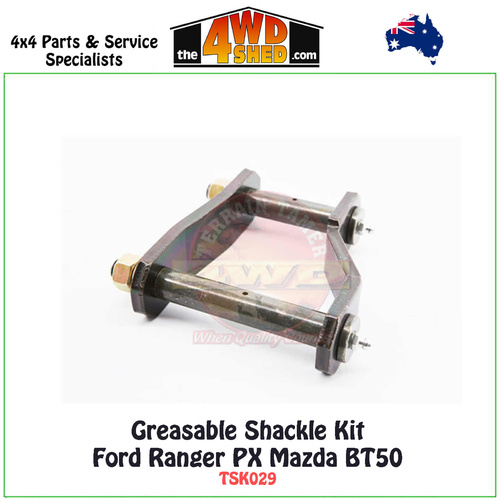 Greasable Shackle Kit Ford Ranger PX Mazda BT50