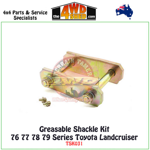 Greasable Shackle Kit 76 77 78 79 Series Toyota Landcruiser