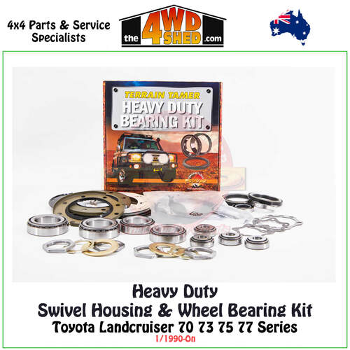 Heavy Duty Swivel Housing & Wheel Bearing Kit Toyota Landcruiser 70 73 75 77 Series