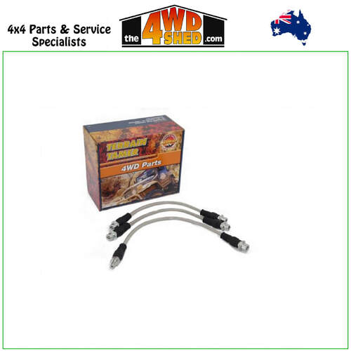 Braided Brake Lines Kits Toyota Hilux GGN25 GGN35 KUN25 KUN26 KUN35 8/04-On