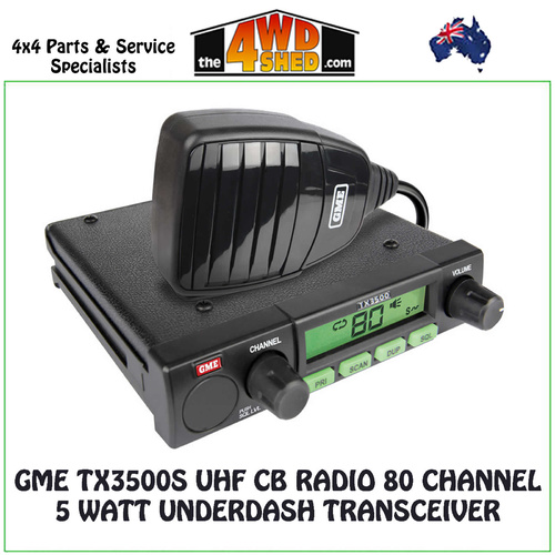 TX3500S Uhf CB Radio 80 Channel 5 Watt Underdash Transceiver