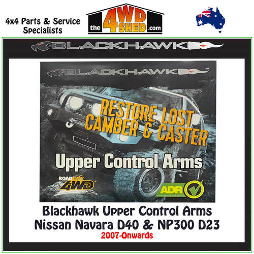 Blackhawk Upper Control Arms Nissan Navara D40 D23 NP300 2007-On