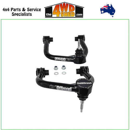 CalOffroad Fixed Offset Upper Control Arm Kit Ford Ranger Next Gen PY 2022+ XL XLS - Steel Knuckle