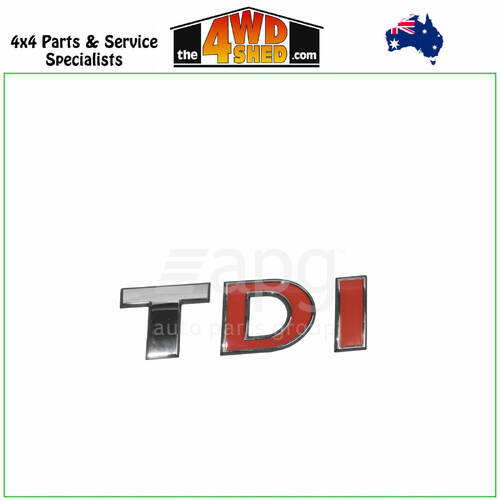 Tailgate Emblem Badge TDI Volkswagen Amarok 2/2011-Onwards