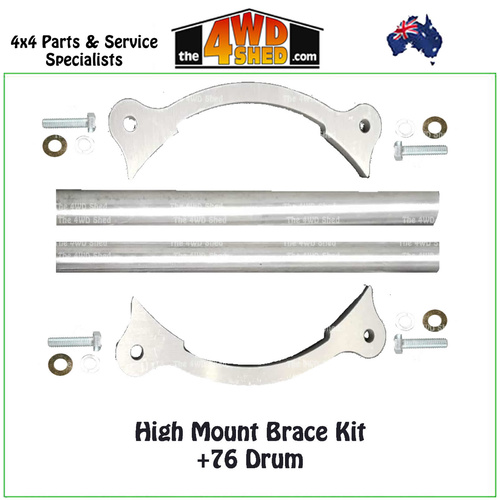 High Mount Winch Brace Kit - +76mm Drum