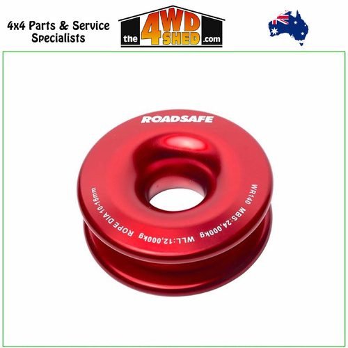 Red Anodized Recovery Winch Ring 140mm 12500kg