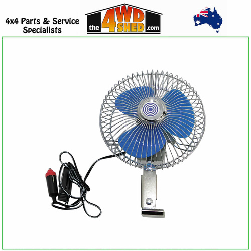 Deluxe Oscillating 6 Inch Fan 12 Volt suit 4WD Caravan Boat Car